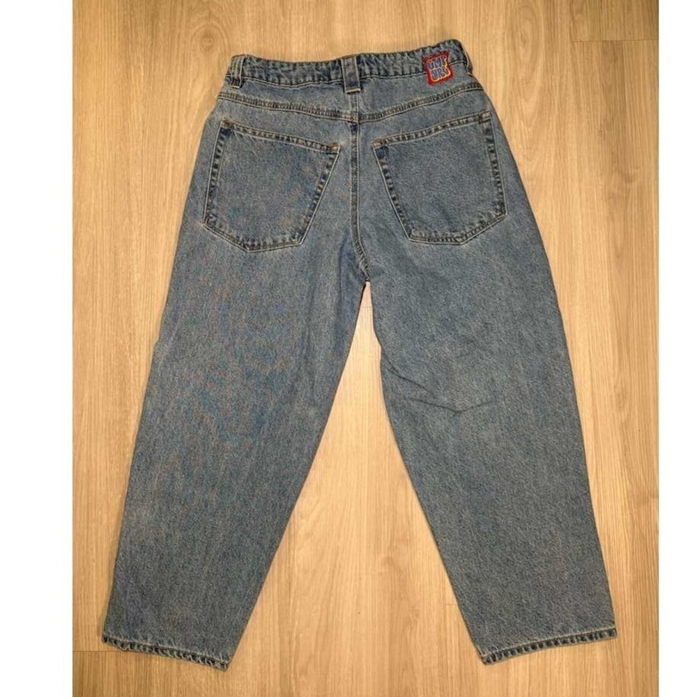 GORYUBI Baggy Jeans Womens 28 Light Wash Y2K Wide Leg Denim Pants - Picture 9 of 16